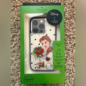 Kate Spade New York X Disney Beauty And The Beast iPhone 14 PRO Phone Case NIB